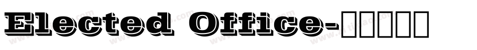 Elected Office字体转换